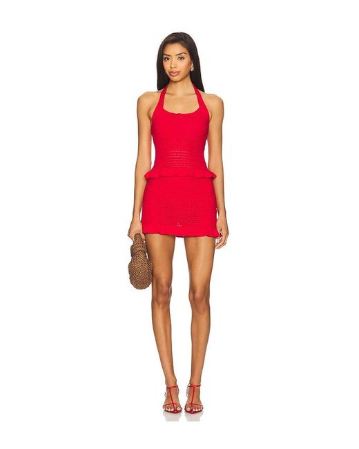 Amanda Uprichard Red Valentini Top