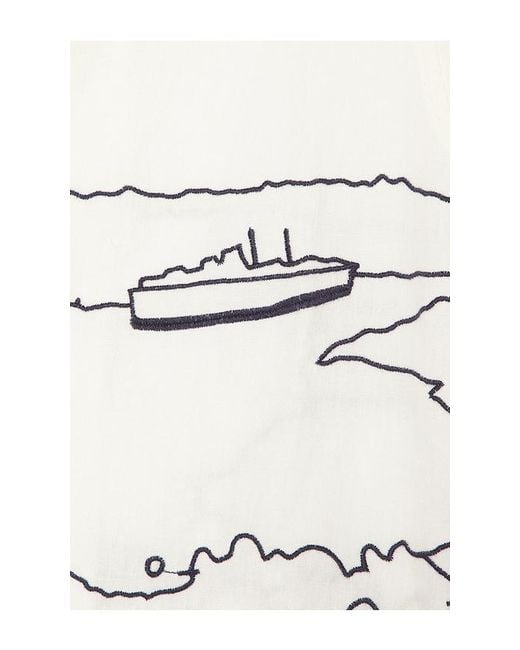 Far Afield White Veloso Shirt for men