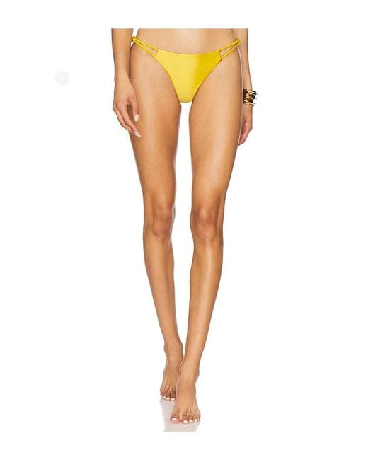 Devon Windsor Yellow Luna Bikini Bottom