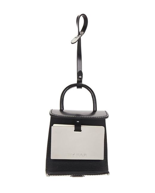 By Far Black Mini Mini Card Holder