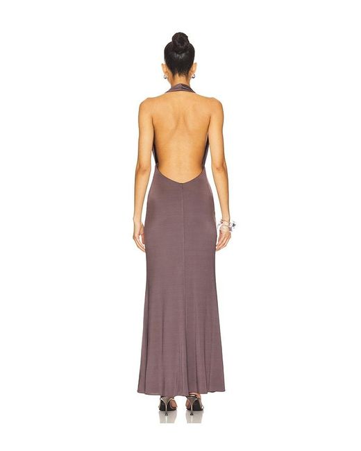 LAPOINTE Multicolor Lightweight Jersey Deep Cowl Neck Gown