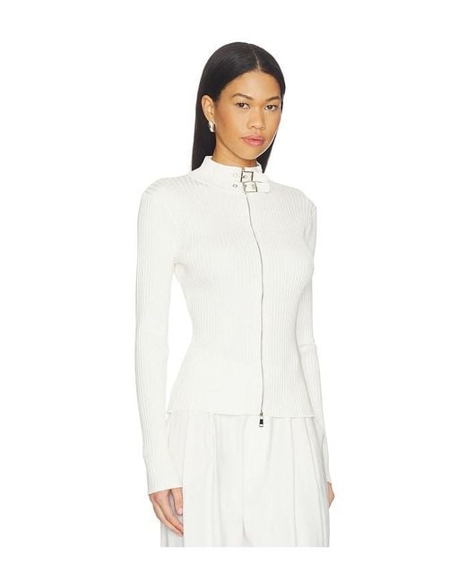 NonChalant Label White Dion Cardigan