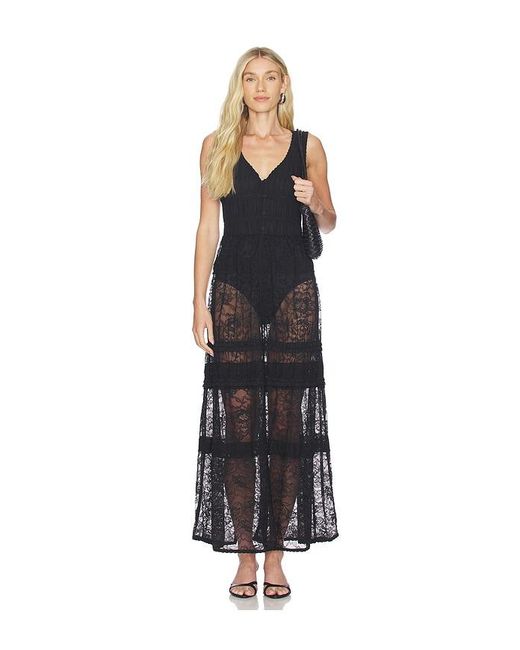 Free People White Sweet Saloon Sleeveless Maxi Dress