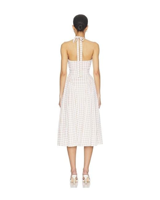 MORE TO COME White Lottie Halter Maxi Dress