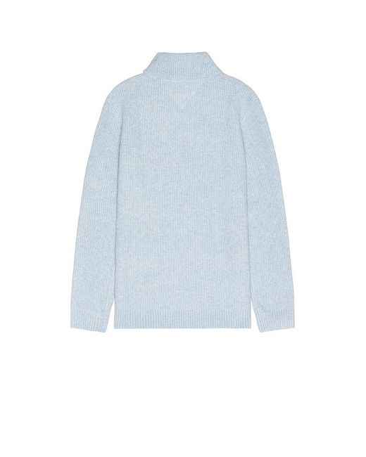 Tommy Hilfiger Blue Slim Roll Neck Badge Sweater for men