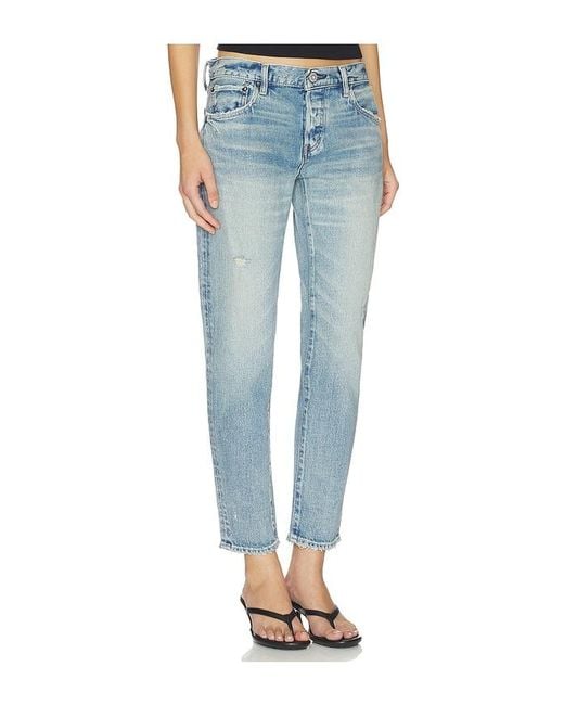 Moussy Blue Hackney Tapered Jeans