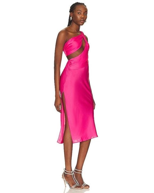 Nbd Pink Misha Midi Dress