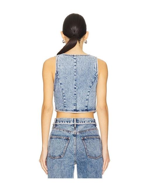 retroféte Blue Jordi Denim Vest