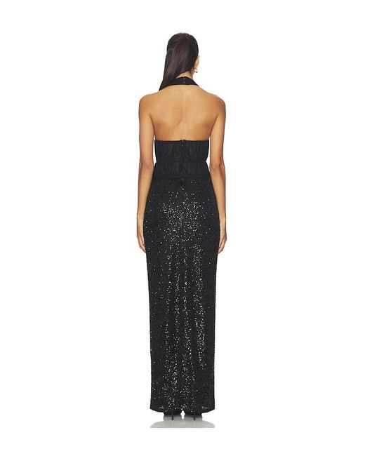 Lovers + Friends Black Anneliese Gown