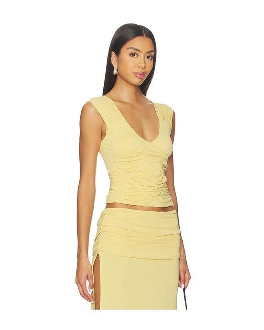 With Jean Orange Lila Top