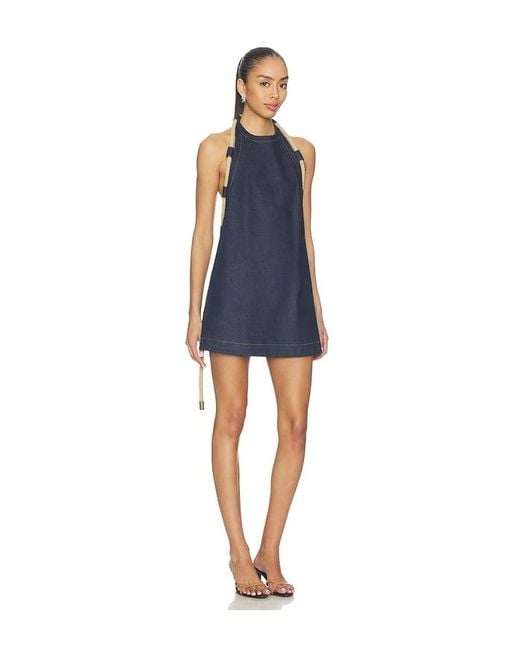 Monse Blue Rope A-Line Mini Dress