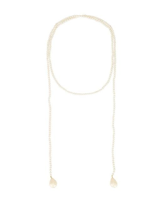 Galley Los Angeles White Neck Scarf Necklace