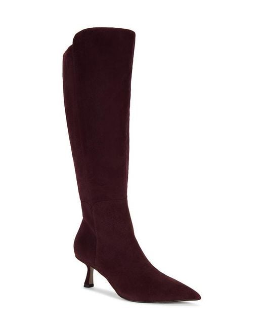 Sam Edelman Red Taylin Wide Calf Boot