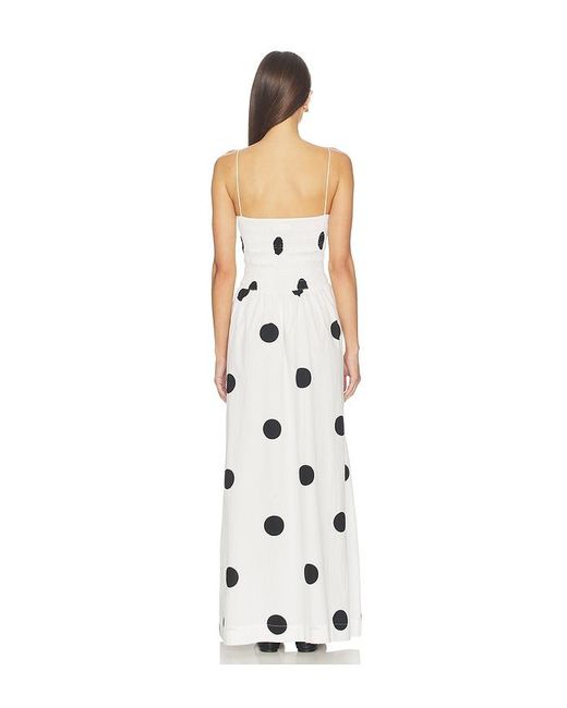 SWF White Ruffled Bodice Maxi Dress
