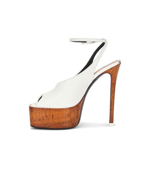 The Attico White Ornella 140 Sandal