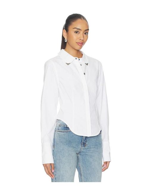 Ksubi Blue Dare Open Back Shirt