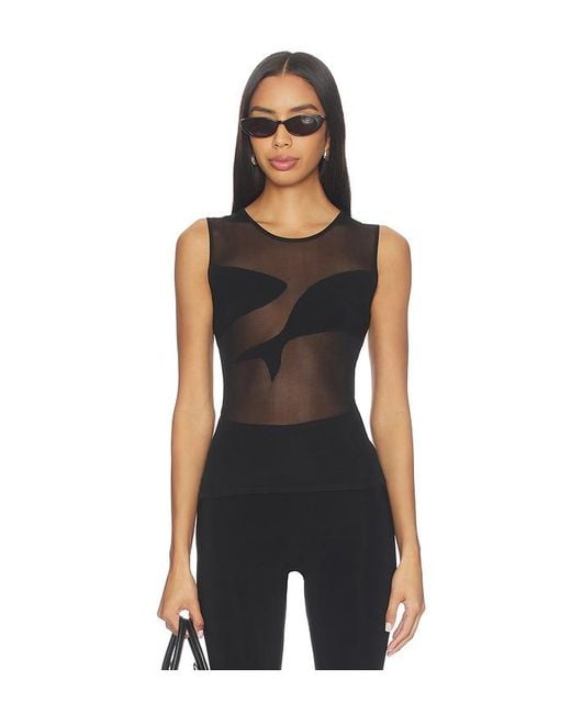 Ph5 Black Oscar Sheer Tank