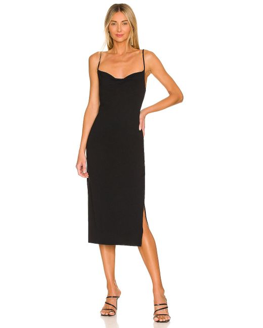 Bobi コットン クラシックタンクトップドレス カラー ブラック Lyst