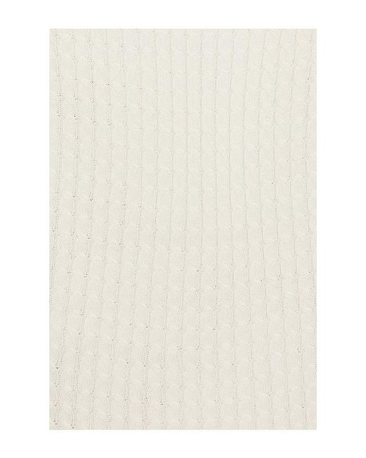 Lovers + Friends White Pheby Cable Polo Vest
