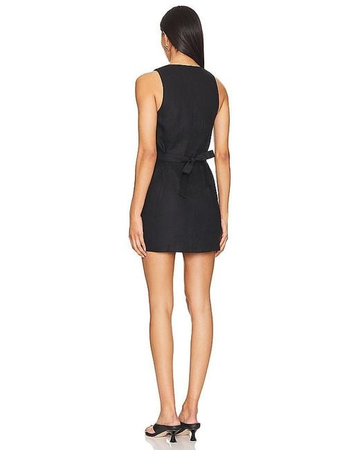 Faithfull The Brand Black Marinia Mini Dress