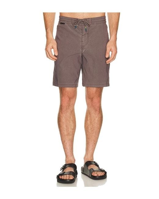 Dark Seas Brown Go To Panel Boardshort for men
