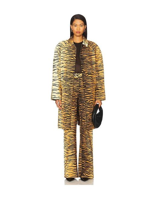 Moschino Multicolor Tiger Stripes Long Jacket
