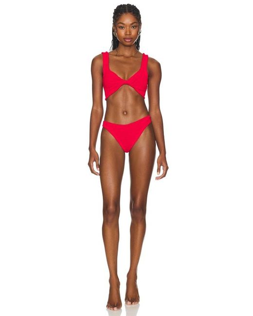 Hunza G Red Juno Bikini Set