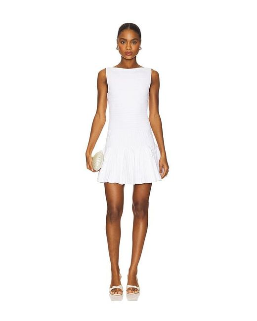 retroféte White Strickkleid Audrina