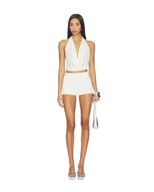superdown White Rubie Cowl Neck Top