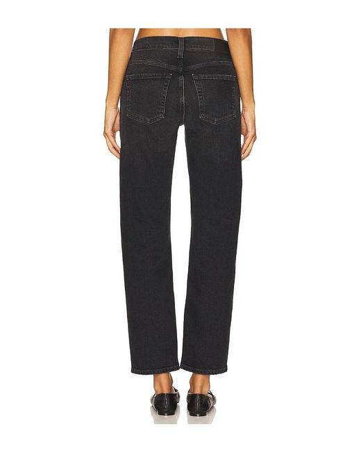 Citizens of Humanity Black Anissa Low Rise Straight Jeans