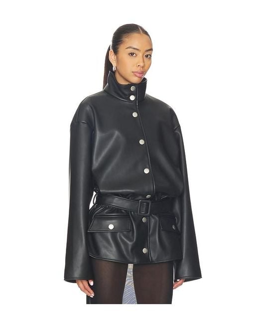 Lovers + Friends Black Isabela Faux Leather Jacket