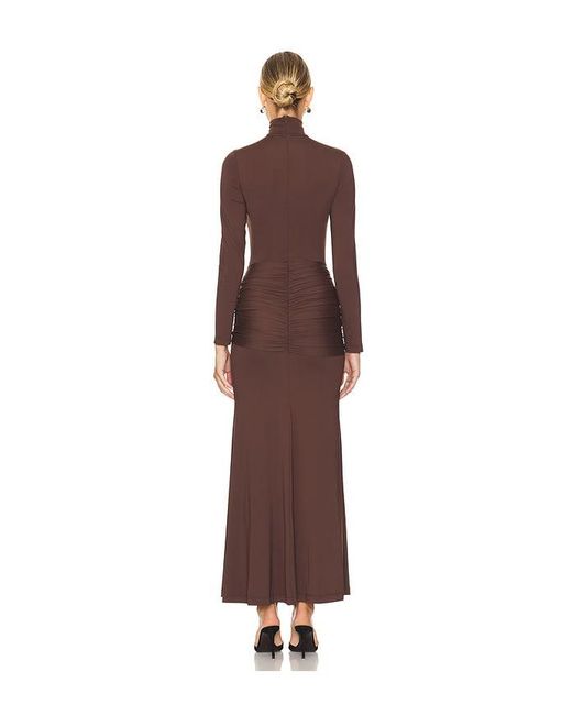 Bardot Brown Alix Maxi Tie Front Dress