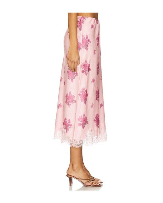 LoveShackFancy Pink Malina Skirt