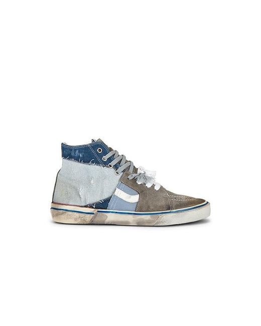 Paul Esterlin Blue Caly Star Sneakers for men