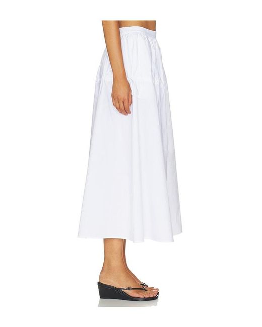 Solid & Striped White The Ivy Skirt