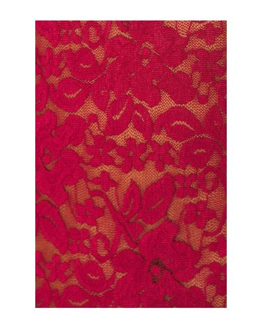 Runaway the Label Red Larna Lace Long Sleeve Maxi Dress