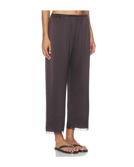 Leset Blue Barb Lace Crop Pant