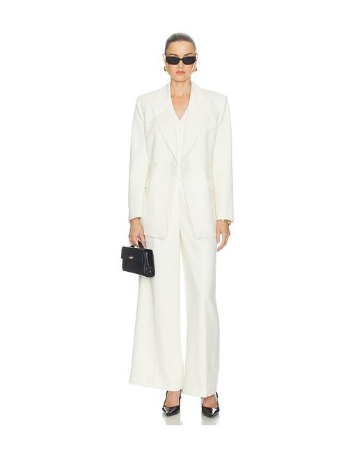 Anine Bing White Lou Trouser