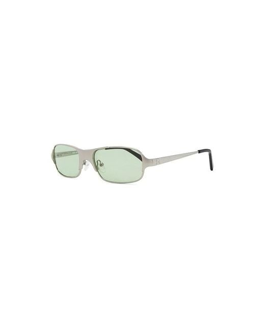 BRU Eyewear Green Aitken Rectangle Sunglasses for men