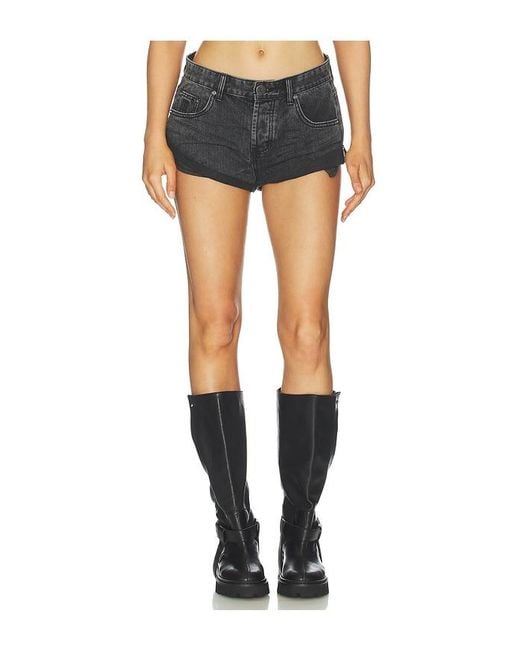 One Teaspoon Blue Bandits Low Waist Denim Shorts