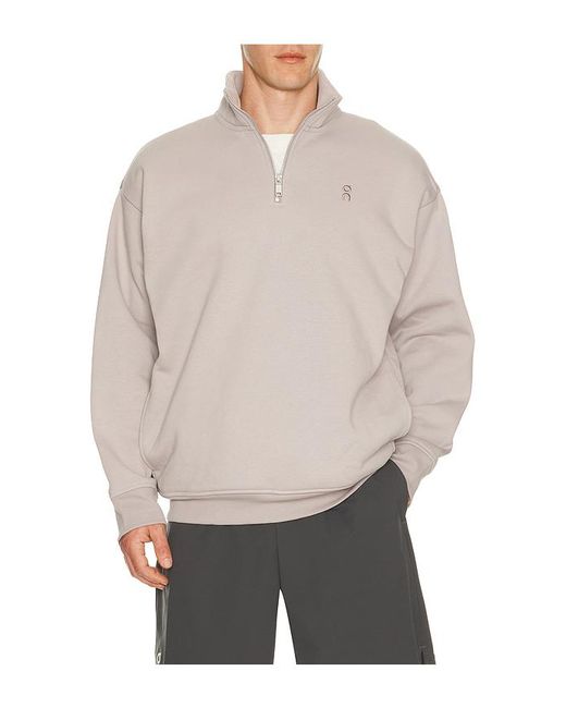On Shoes Gray Club Collective 1/4 Zip for men