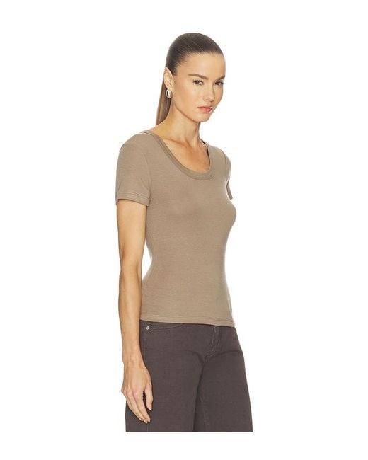 Citizens of Humanity Brown Maude U Neck Tee