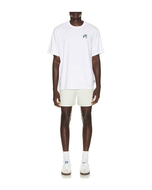 Malbon White Scooter Coolcore Short for men