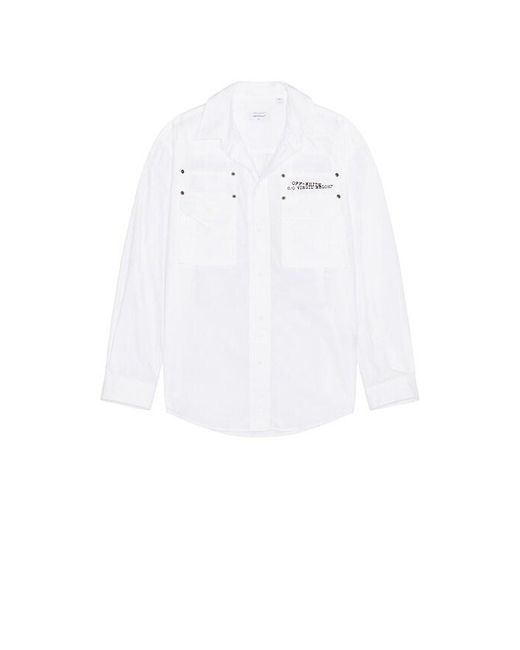 Off-White c/o Virgil Abloh White Type Arrow Overshirt for men