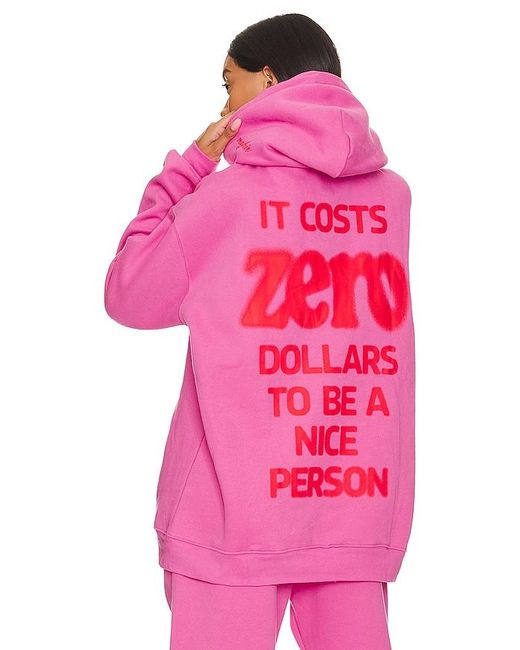 The Mayfair Group Pink It Costs $0 Hoodie