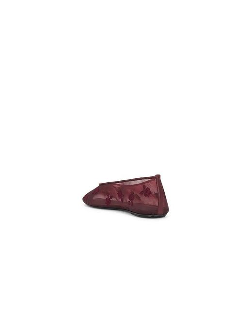 Magda Butrym Red Mesh Ballet Flat