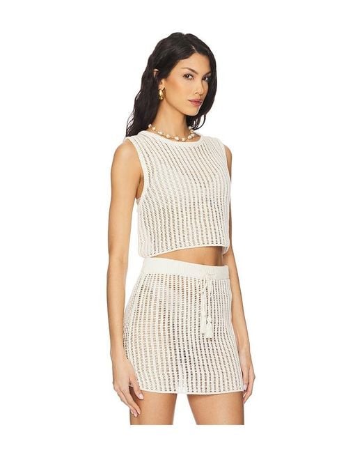 Sander Top en Cream LSPACE en coloris White