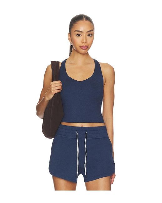vuori Blue Halo Performance Crop Tank