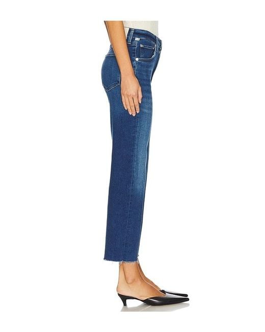 Citizens of Humanity Blue Petite Palma Straight Leg Jeans