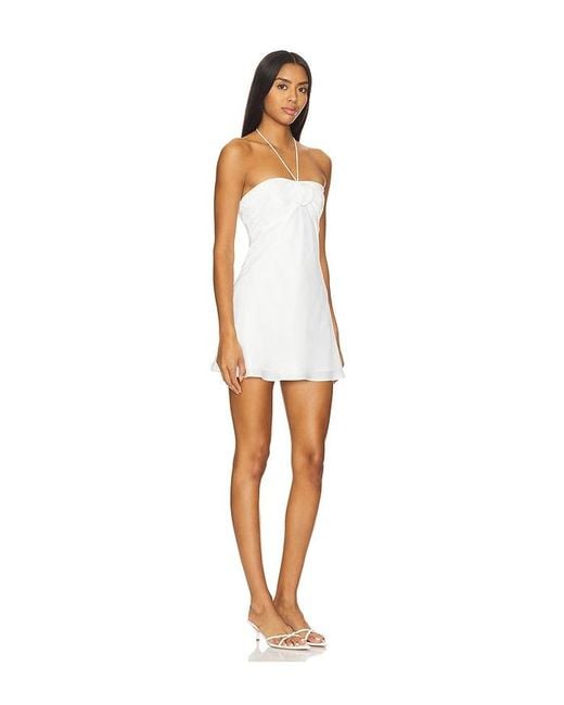 MORE TO COME White Arie Mini Dress